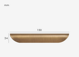 RusticShell Premium Messing-Möbelgriff – Landhausstil Muschel-Design