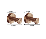 LuxiBath Pro – 6-teiliges Premium-Badaccessoires Set in Gebürstetem Roségold
