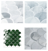ProTile 3D Fliesenaufkleber – Selbstklebende PVC Wandfliesen, wasser