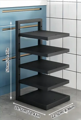 CookMaster Flex – Verstellbarer Topf- und Pfannen-Organizer aus Edelstahl