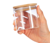 FreshWood Vorratsglas Set – Glasbehälter Küche | Holzdeckel Luftdicht | Elegante Lebensmittelaufbewahrung