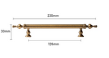 BronzoLux T-Bar – Massiver Messing-Möbelgriff in Antik-Bronze
