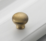 Copperlia ArcElegance Möbelgriff – Halbkreis-Schrankgriff aus Vollmessing im Antik-Copper Finish