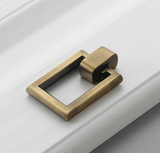 Copperlia ArcElegance Möbelgriff – Halbkreis-Schrankgriff aus Vollmessing im Antik-Copper Finish