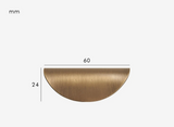 RusticShell Premium Messing-Möbelgriff – Landhausstil Muschel-Design