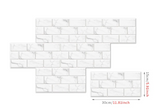 UrbanStone – 6-teiliges Selbstklebendes Vintage Ziegelmuster Wandsticker-Set