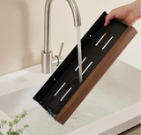 EcoWood Küchen-Wandregal – Holz-Metall Organizer ohne Bohren