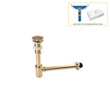 GeruchsBlock Messing-Ablaufgarnitur mit Druckverschluss und Siphon