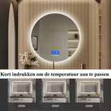 LumaClear Runder LED-Badezimmerspiegel 60 x 60 cm