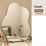 LumaForm LED-Designer-Wandspiegel – Skandinavischer Minimalismus mit Unregelmäßiger Form für Bad, Schlafzimmer & Wohnzimmer