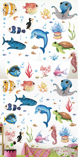 OceanDream Unterwasser Wandtattoos – Kinderfreundliche Wandaufkleber