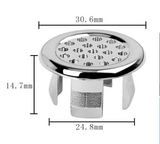 Eleganter Überlaufring „AquaSeal“ – Messing-Abdeckkappe für Waschbecken (22–25 mm)