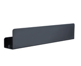 AquaOrdnung Wandablage Schwarz – Duschregal Aluminium | Mit Haken für Zubehör | Feuchtigkeitsbeständig