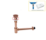 GeruchsBlock Messing-Ablaufgarnitur mit Druckverschluss und Siphon