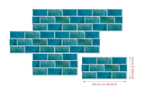 UrbanStone – 6-teiliges Selbstklebendes Vintage Ziegelmuster Wandsticker-Set