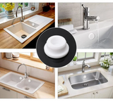 WASSERSCHUTZKAPPE PROTECTA – Universelle Überlaufabdeckung für Waschbecken, Badewanne und Spüle