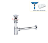 GeruchsBlock Messing-Ablaufgarnitur mit Druckverschluss und Siphon