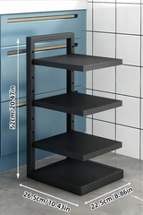 CookMaster Flex – Verstellbarer Topf- und Pfannen-Organizer aus Edelstahl