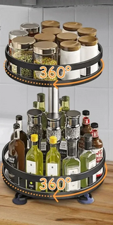 AromaSpin – 360° Drehbarer Gewürz- und Küchen-Organizer