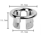 Eleganter Überlaufring „AquaSeal“ – Messing-Abdeckkappe für Waschbecken (22–25 mm)