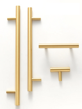 LuxeGrip T-Bar Möbelgriff aus Messing – Extra Lang, Modern & Vielseitig