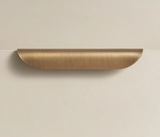 RusticShell Premium Messing-Möbelgriff – Landhausstil Muschel-Design
