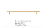 LuxeGrip T-Bar Möbelgriff aus Messing – Extra Lang, Modern & Vielseitig