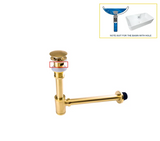 GeruchsBlock Messing-Ablaufgarnitur mit Druckverschluss und Siphon
