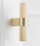 LineaLux Gold – Premium Möbelgriff aus Massivmessing in Antik & Gebürstetem Gold