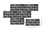 UrbanStone – 6-teiliges Selbstklebendes Vintage Ziegelmuster Wandsticker-Set