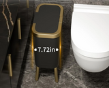 LuxorLine Premium Mülleimer – Schlanker Abfallbehälter mit Deckel
