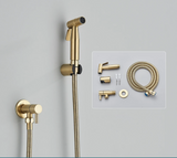 HygienoSprüh Wandbrause Schwarz – Edelstahl Handbrause-Set für WC und Badezimmer