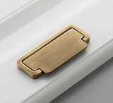 Copperlia ArcElegance Möbelgriff – Halbkreis-Schrankgriff aus Vollmessing im Antik-Copper Finish