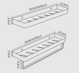 ECKRAUM ORDNUNGSSYSTEM SCHWARZ – Bohrfreie Aluminium
