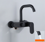 StrahlPro Wandmischbatterie in Schwarz aus Messing