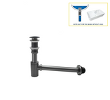 GeruchsBlock Messing-Ablaufgarnitur mit Druckverschluss und Siphon