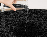 Samtweich Komfort-Chenille-Badematte – Rutschhemmend, flauschig weich und saugstark