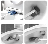 HYGIENEBÜRSTE KOMFORTFLEX – Silikon-Toilettenbürsten-Set mit Wandhalterung