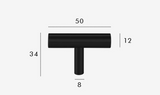 LuxeGrip T-Bar Möbelgriff aus Messing – Extra Lang, Modern & Vielseitig