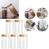 FreshWood Vorratsglas Set – Glasbehälter Küche | Holzdeckel Luftdicht | Elegante Lebensmittelaufbewahrung