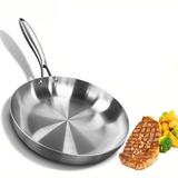GastroPro Edelstahlpfanne mit Natürlicher Antihaftwirkung & Induktionsgeeignet
