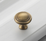 Copperlia ArcElegance Möbelgriff – Halbkreis-Schrankgriff aus Vollmessing im Antik-Copper Finish