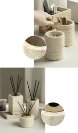 NaturaVero Travertin Badaccessoire-Set