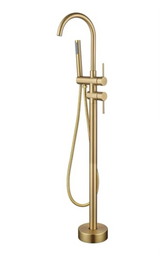 NoirVanta DuoFlow Standarmatur – Schwarzer Premium Boden-Wasserhahn
