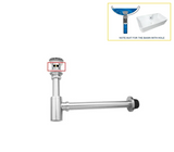 GeruchsBlock Messing-Ablaufgarnitur mit Druckverschluss und Siphon