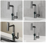 ThermaFall Luxus-Waschtischarmatur mit Temperaturanzeige
