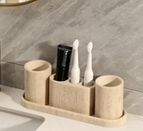 NaturLuxe Kalkstein-Badset – Elegantes Set