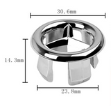 Eleganter Überlaufring „AquaSeal“ – Messing-Abdeckkappe für Waschbecken (22–25 mm)