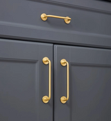 Aurelium GoldLine – Extra Langer Massivmessing Möbelgriff
