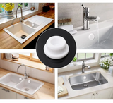 WASSERSCHUTZKAPPE PROTECTA – Universelle Überlaufabdeckung für Waschbecken, Badewanne und Spüle